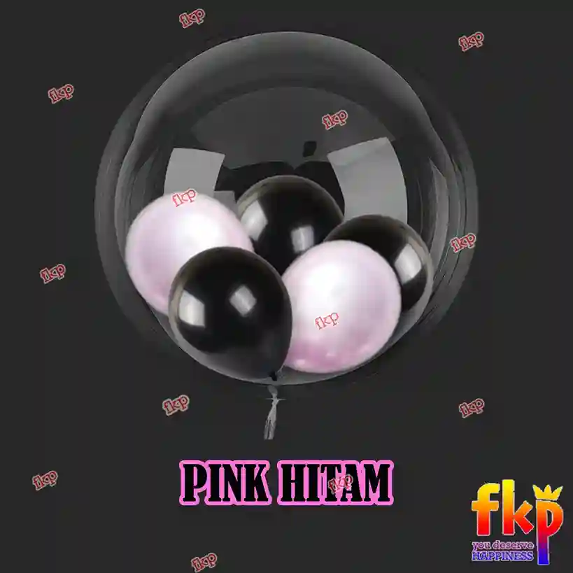Hitam - Pink